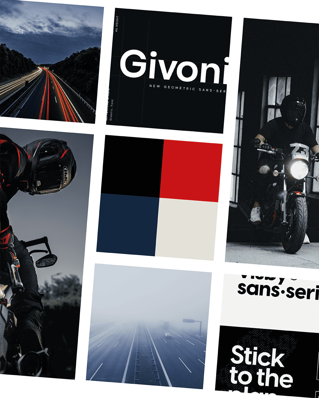 Moodboard für Fahrzeuglogistik